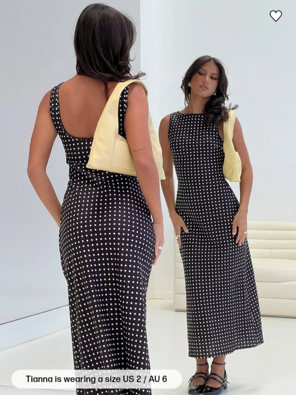 Princess polly polka dot midi dress size 0